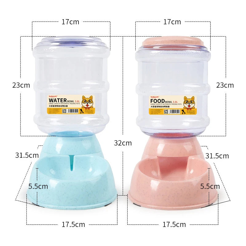1PC Pet Automatic Water Feeder Large Capacity Pet Feeder Cat Dog Feeding Drinking Bowl Pet Feeding Water Dispenser Pet Supplies