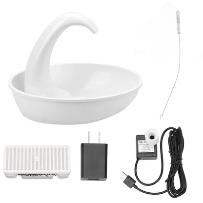 Electric Water Dispenser Feeding Water Flowing Fountain for Cat Dog Pet Cat Drinking Bowl Automatic Swan Pet Cat Water Dispenser