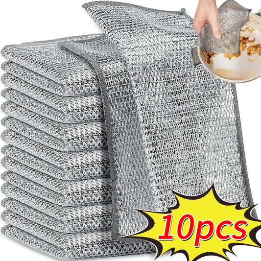 Microfiber Cleaning Cloth Absorbent Towel for Wash Car Housework Clean Kitchen Cleaning Rags Household Clean Tools