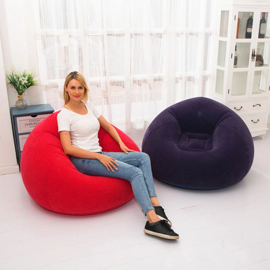 Lazy Sofa Chair Inflatable Lounger Seat Bean Bag Sofas Pouf Puff Couch Tatami Living Room Supply Outdoor Camping Props